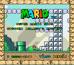 Super Mario World - Oryoshi Island Mystery Title Screen